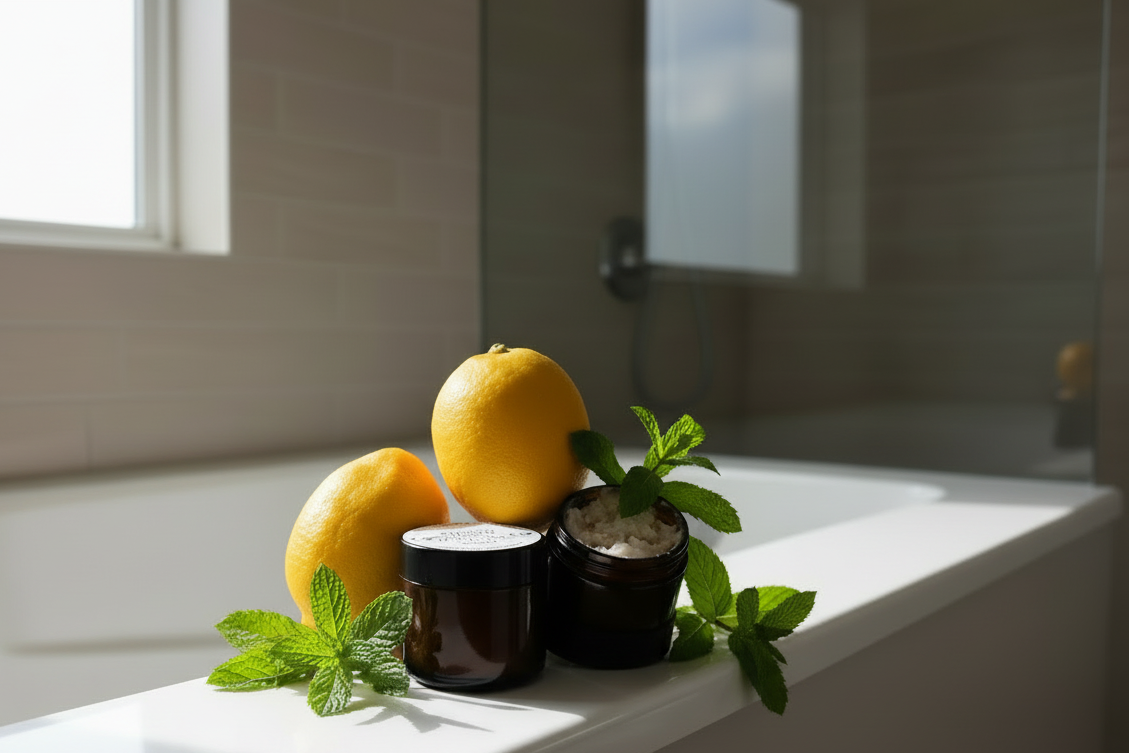 Lemon Peppermint Tallow Foot Scub